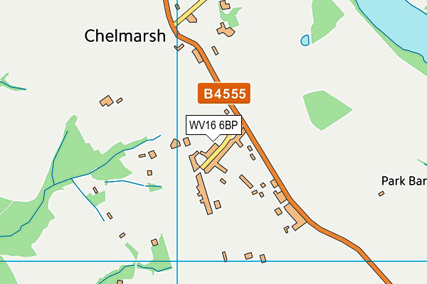 WV16 6BP map - OS VectorMap District (Ordnance Survey)