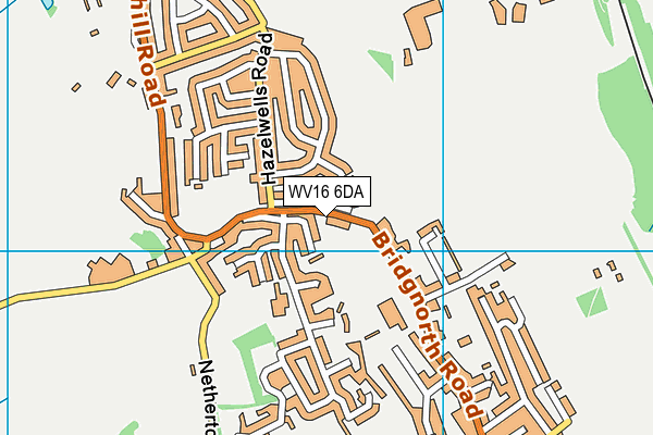 WV16 6DA map - OS VectorMap District (Ordnance Survey)