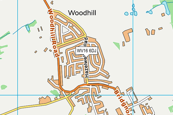 WV16 6DJ map - OS VectorMap District (Ordnance Survey)