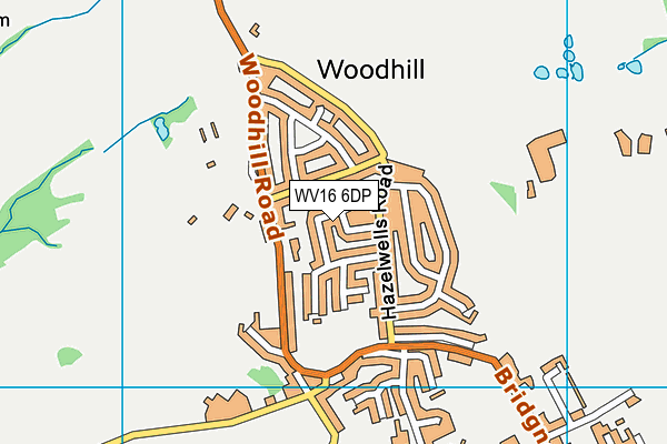 WV16 6DP map - OS VectorMap District (Ordnance Survey)