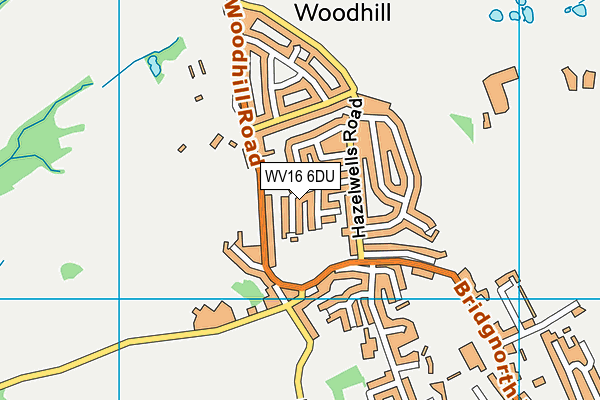 WV16 6DU map - OS VectorMap District (Ordnance Survey)