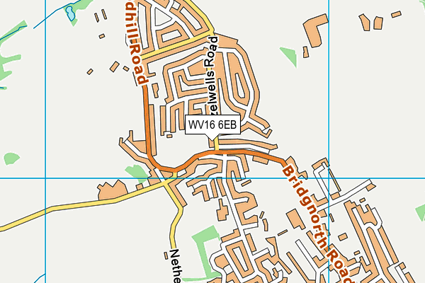 WV16 6EB map - OS VectorMap District (Ordnance Survey)
