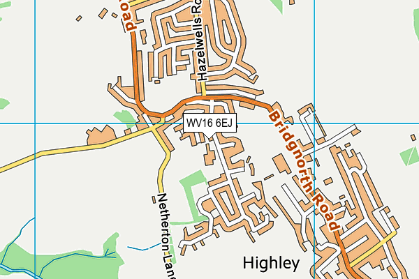 WV16 6EJ map - OS VectorMap District (Ordnance Survey)