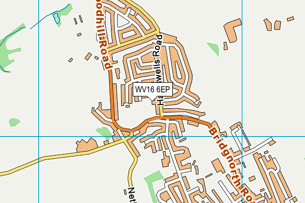 WV16 6EP map - OS VectorMap District (Ordnance Survey)