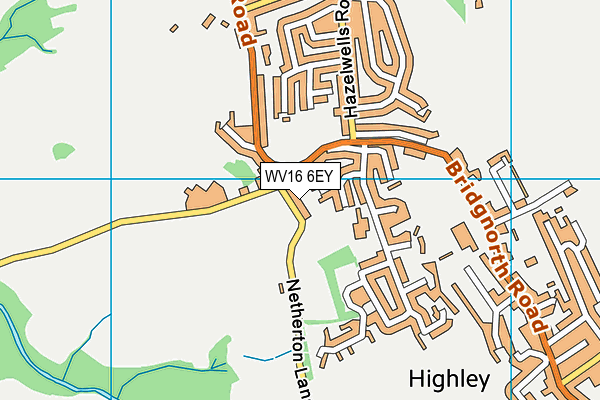 WV16 6EY map - OS VectorMap District (Ordnance Survey)