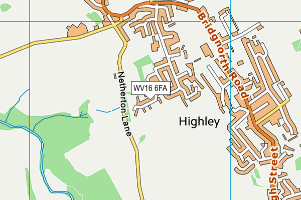 WV16 6FA map - OS VectorMap District (Ordnance Survey)