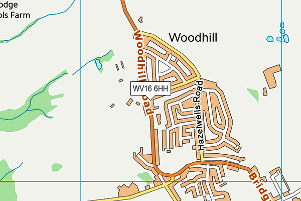 WV16 6HH map - OS VectorMap District (Ordnance Survey)