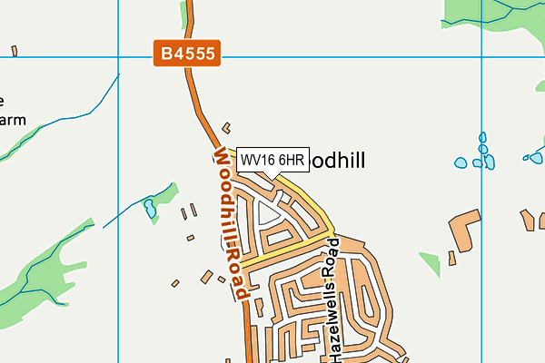 WV16 6HR map - OS VectorMap District (Ordnance Survey)