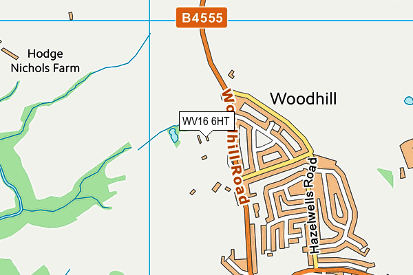 WV16 6HT map - OS VectorMap District (Ordnance Survey)