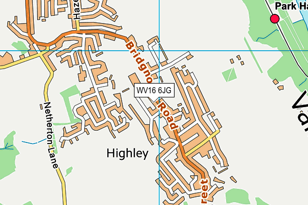 Severn Centre map (WV16 6JG) - OS VectorMap District (Ordnance Survey)