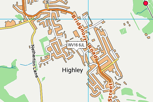 WV16 6JL map - OS VectorMap District (Ordnance Survey)