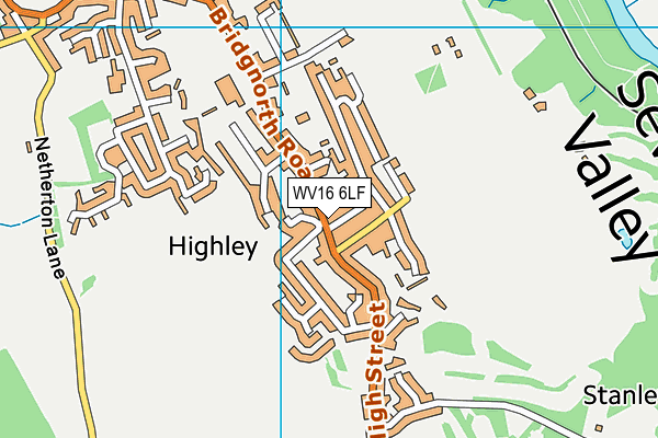 WV16 6LF map - OS VectorMap District (Ordnance Survey)