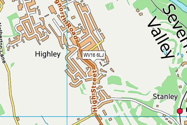 WV16 6LJ map - OS VectorMap District (Ordnance Survey)