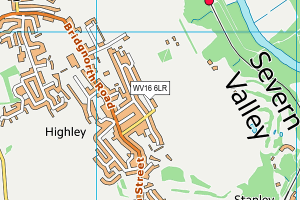WV16 6LR map - OS VectorMap District (Ordnance Survey)