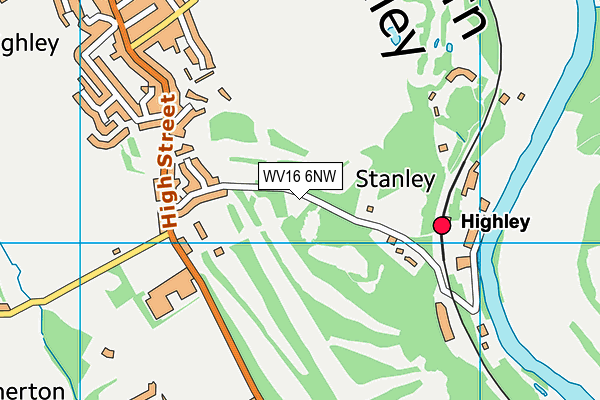 WV16 6NW map - OS VectorMap District (Ordnance Survey)