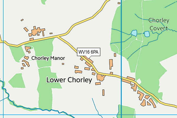 WV16 6PA map - OS VectorMap District (Ordnance Survey)