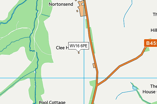 WV16 6PE map - OS VectorMap District (Ordnance Survey)