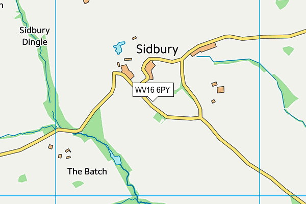 WV16 6PY map - OS VectorMap District (Ordnance Survey)