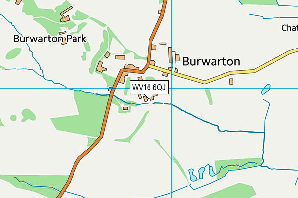 WV16 6QJ map - OS VectorMap District (Ordnance Survey)