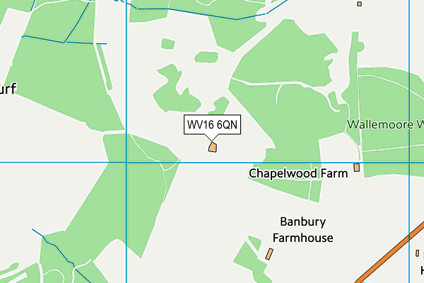 WV16 6QN map - OS VectorMap District (Ordnance Survey)