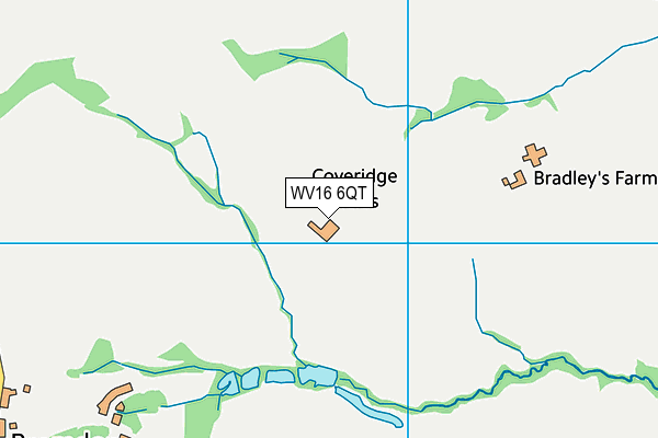 WV16 6QT map - OS VectorMap District (Ordnance Survey)