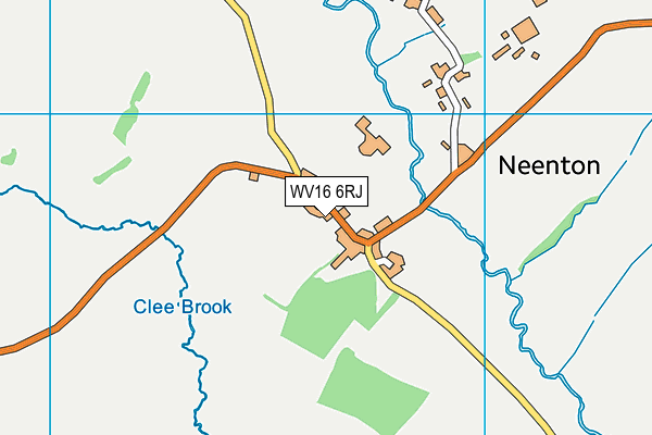 WV16 6RJ map - OS VectorMap District (Ordnance Survey)