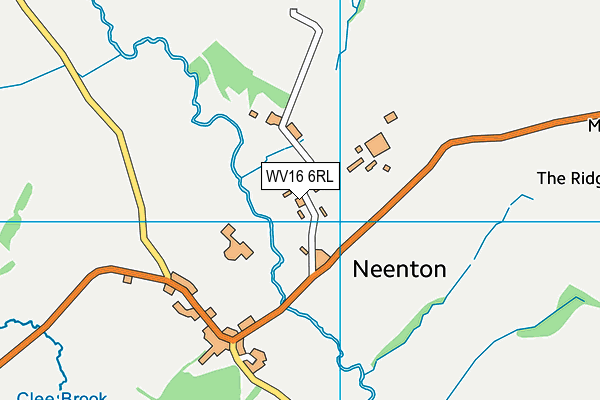 WV16 6RL map - OS VectorMap District (Ordnance Survey)