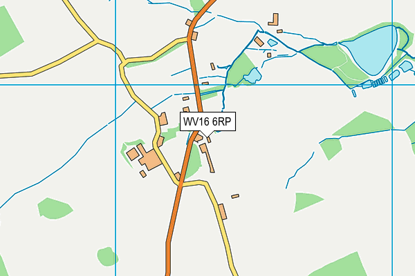 WV16 6RP map - OS VectorMap District (Ordnance Survey)