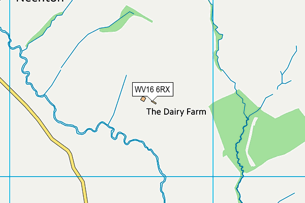 WV16 6RX map - OS VectorMap District (Ordnance Survey)