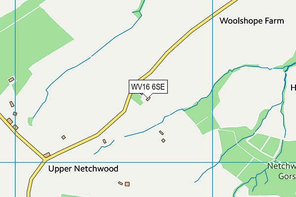 WV16 6SE map - OS VectorMap District (Ordnance Survey)