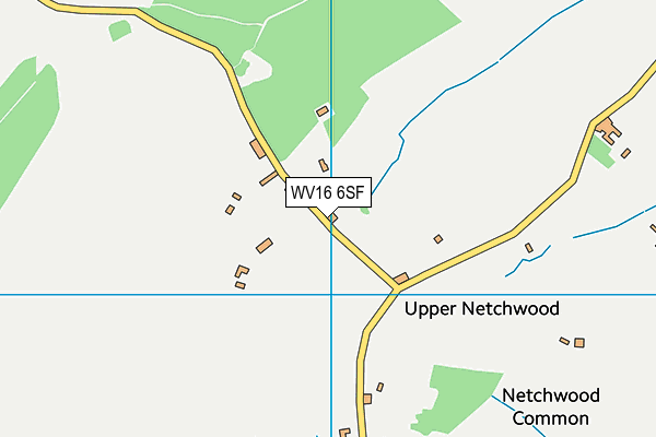 WV16 6SF map - OS VectorMap District (Ordnance Survey)