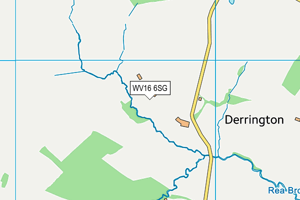 WV16 6SG map - OS VectorMap District (Ordnance Survey)