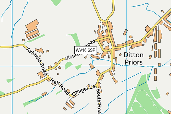 WV16 6SP map - OS VectorMap District (Ordnance Survey)