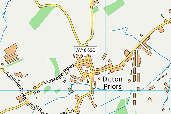 WV16 6SQ map - OS VectorMap District (Ordnance Survey)