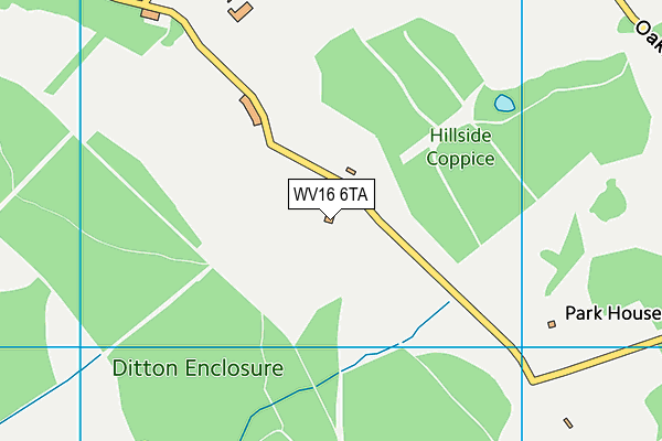 WV16 6TA map - OS VectorMap District (Ordnance Survey)