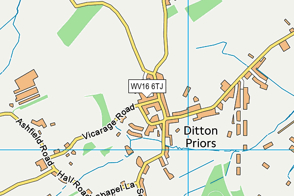 WV16 6TJ map - OS VectorMap District (Ordnance Survey)