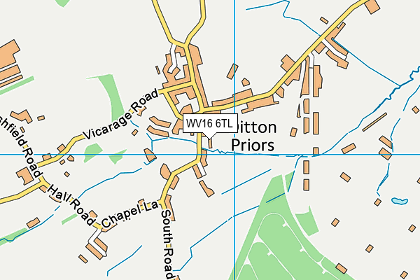 WV16 6TL map - OS VectorMap District (Ordnance Survey)