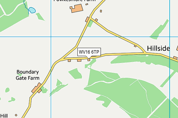 WV16 6TP map - OS VectorMap District (Ordnance Survey)