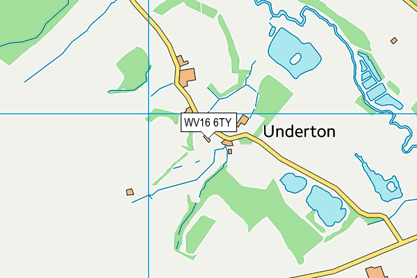 WV16 6TY map - OS VectorMap District (Ordnance Survey)