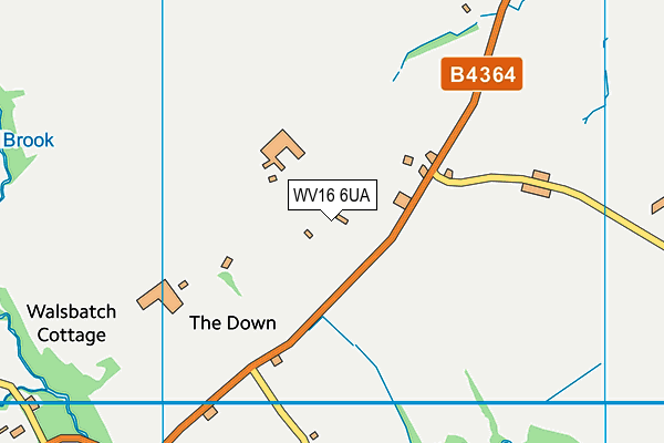 WV16 6UA map - OS VectorMap District (Ordnance Survey)