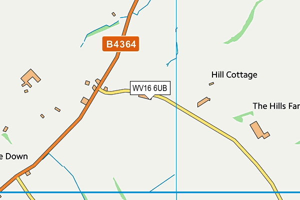 WV16 6UB map - OS VectorMap District (Ordnance Survey)