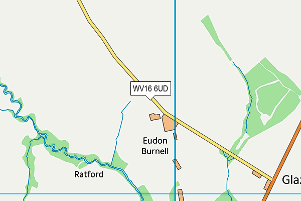 WV16 6UD map - OS VectorMap District (Ordnance Survey)