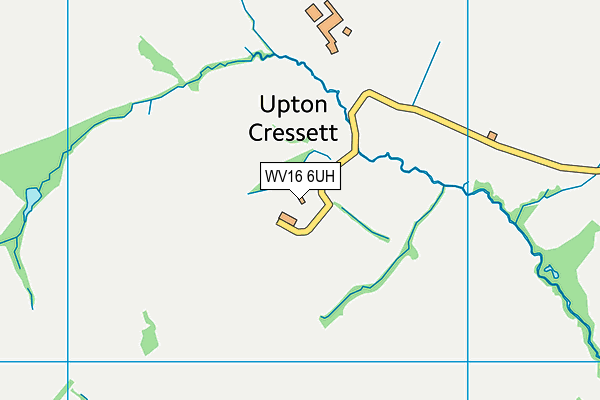 WV16 6UH map - OS VectorMap District (Ordnance Survey)