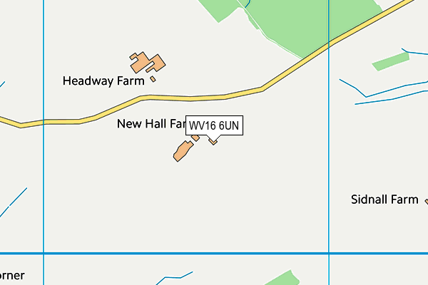WV16 6UN map - OS VectorMap District (Ordnance Survey)