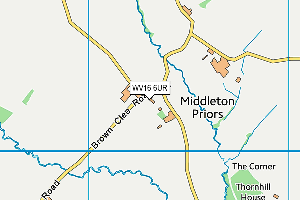 WV16 6UR map - OS VectorMap District (Ordnance Survey)