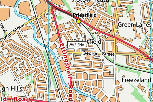 WV2 2NA map - OS VectorMap District (Ordnance Survey)