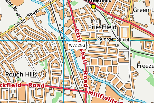 WV2 2NG map - OS VectorMap District (Ordnance Survey)