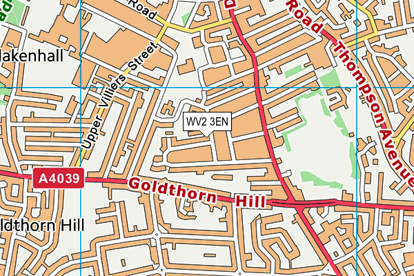 WV2 3EN map - OS VectorMap District (Ordnance Survey)