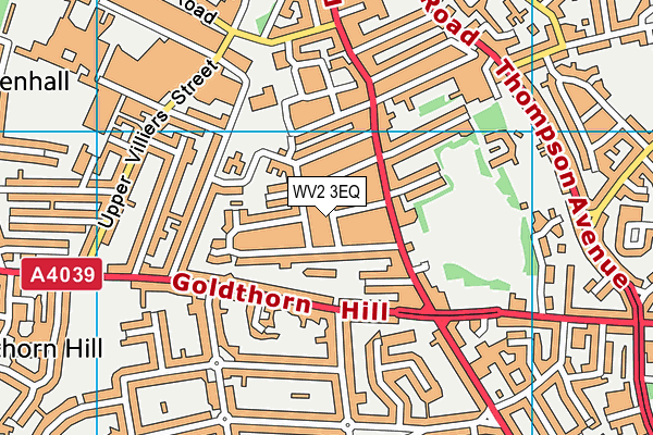 WV2 3EQ map - OS VectorMap District (Ordnance Survey)