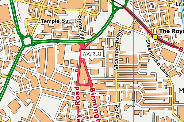 Trugym Wolverhampton (Closed) map (WV2 3LQ) - OS VectorMap District (Ordnance Survey)